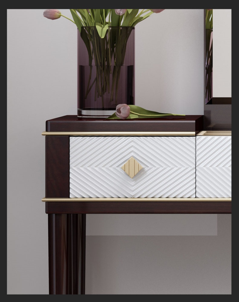 Tủ kệ decor bàn trang điểm bằng gỗ cao cấp JYJ8017 | Flexdecor VN | 10