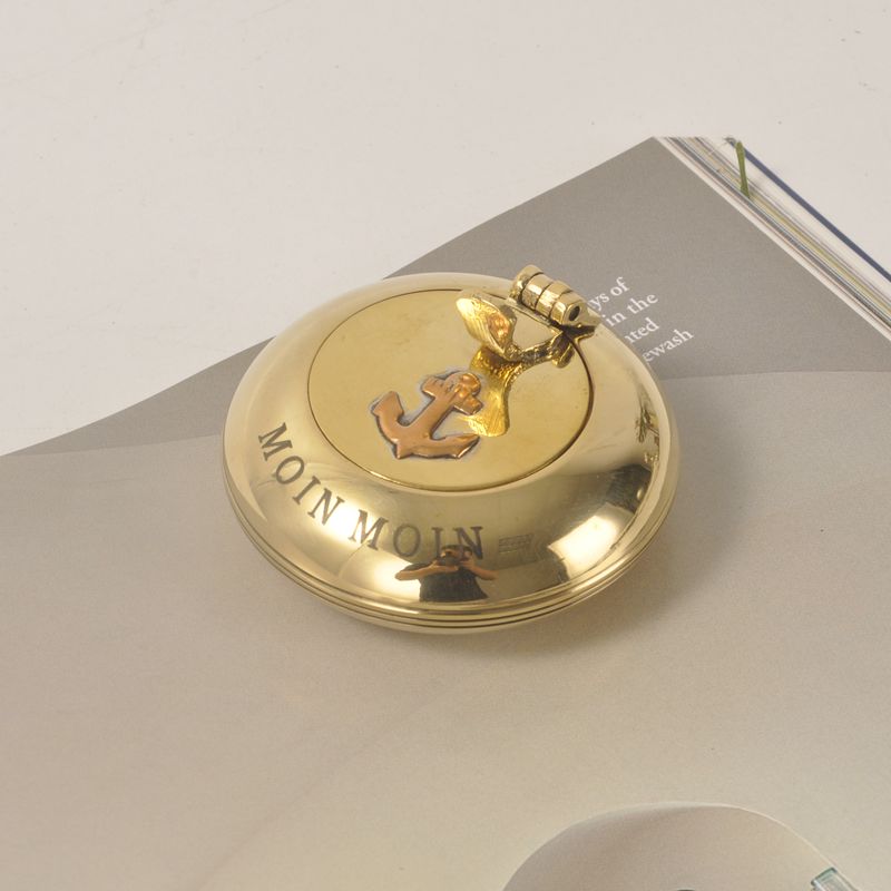 Gạt tàn tròn bằng đồng hình mỏ neo SZD1921 | Flexdecor VN | 3