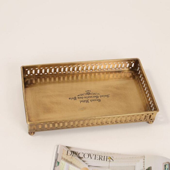 Khay đồng decor bàn ăn sang trọng SZD2537 | Flexdecor VN | 1