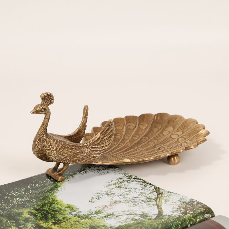 Khay đựng trang sức chim công bằng đồng SZD2250 | Flexdecor VN | 3