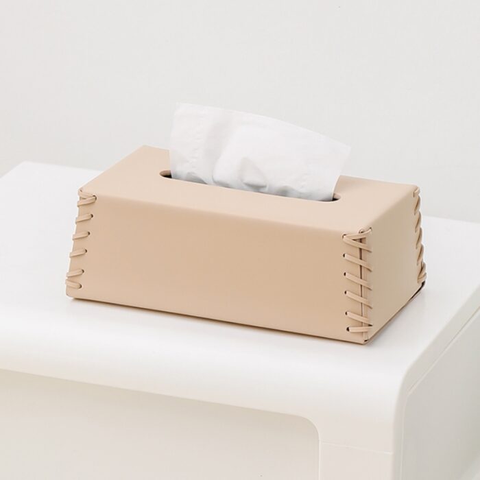 Hộp đựng khăn giấy decor bàn ăn bằng da CC6023 | Flexdecor VN | 1