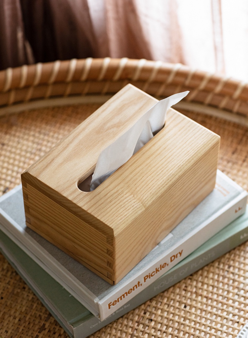 Hộp đựng khăn giấy decor bàn ăn bằng gỗ JH8073 | Flexdecor VN | 13