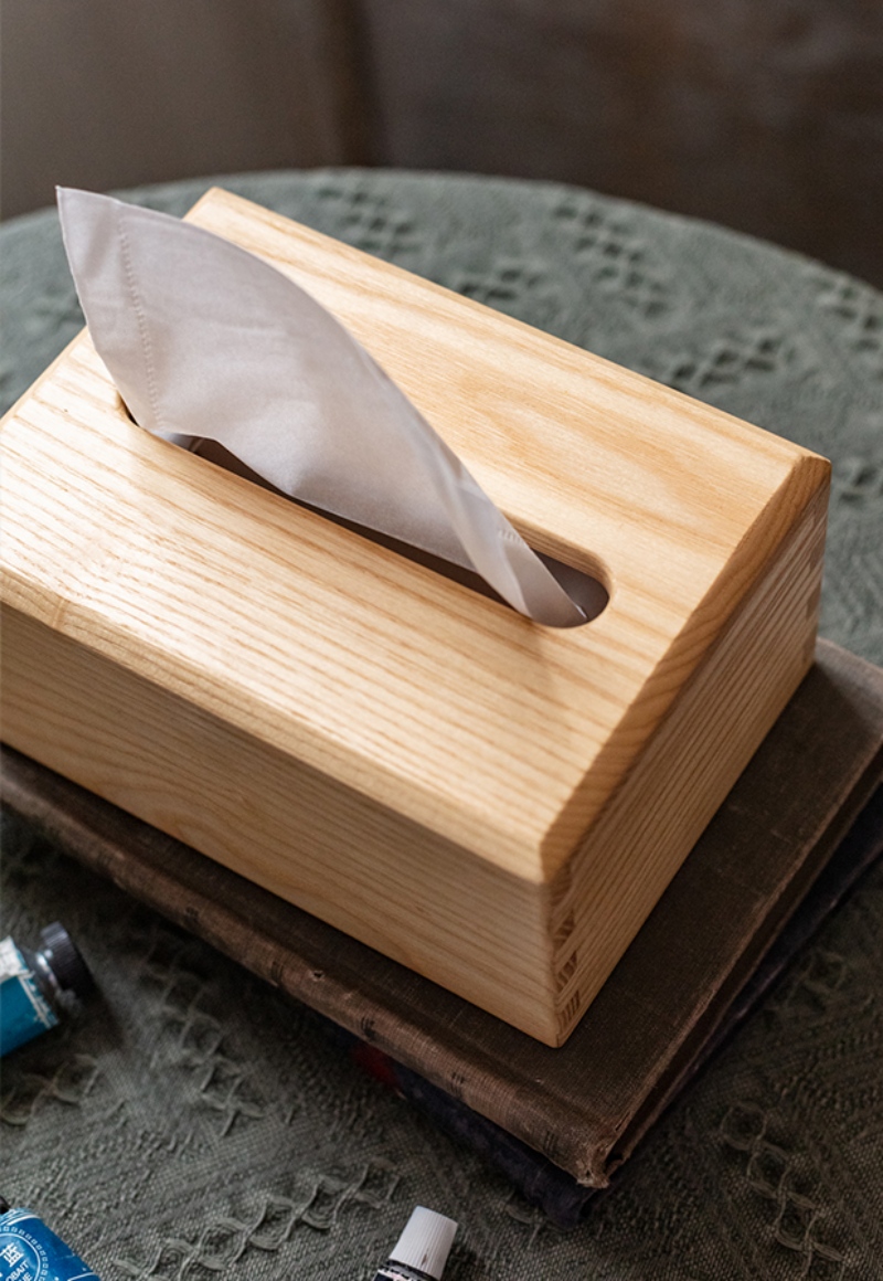 Hộp đựng khăn giấy decor bàn ăn bằng gỗ JH8073 | Flexdecor VN | 17
