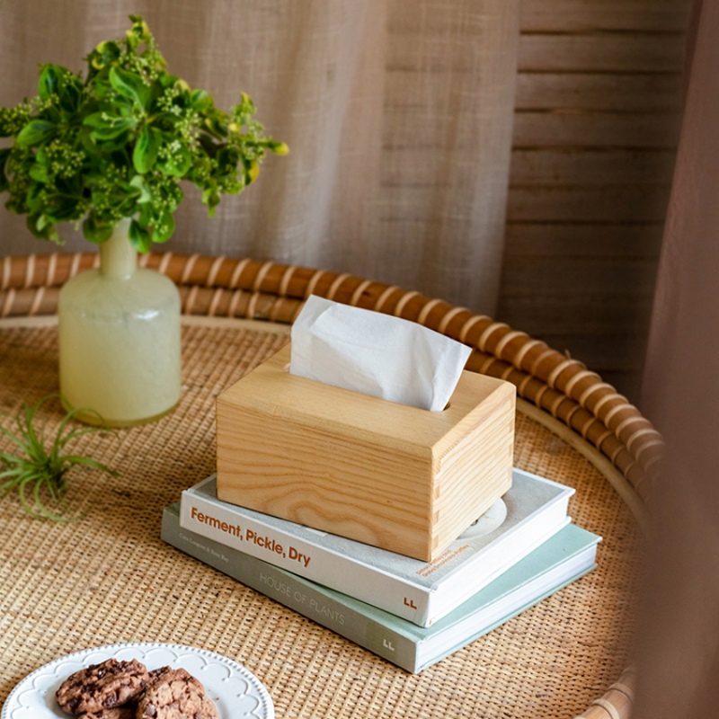 Hộp đựng khăn giấy decor bàn ăn bằng gỗ JH8073 | Flexdecor VN | 7