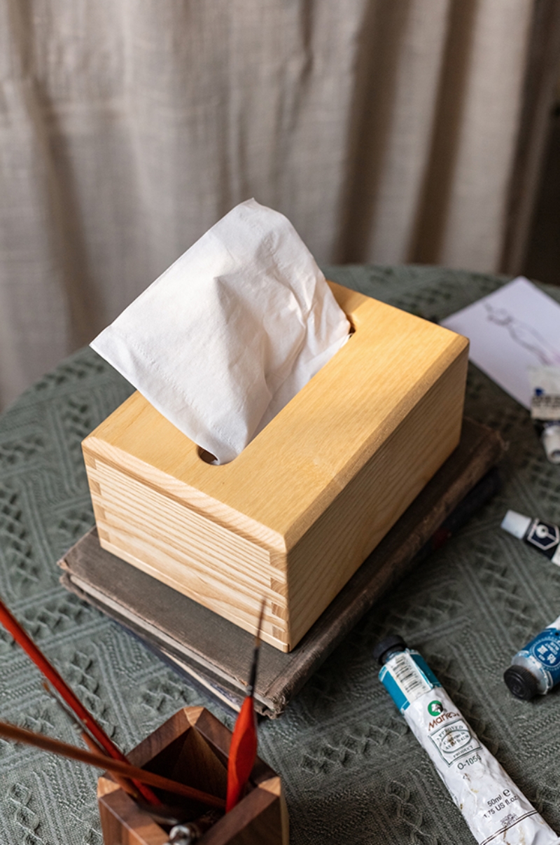 Hộp đựng khăn giấy decor bàn ăn bằng gỗ JH8073 | Flexdecor VN | 15