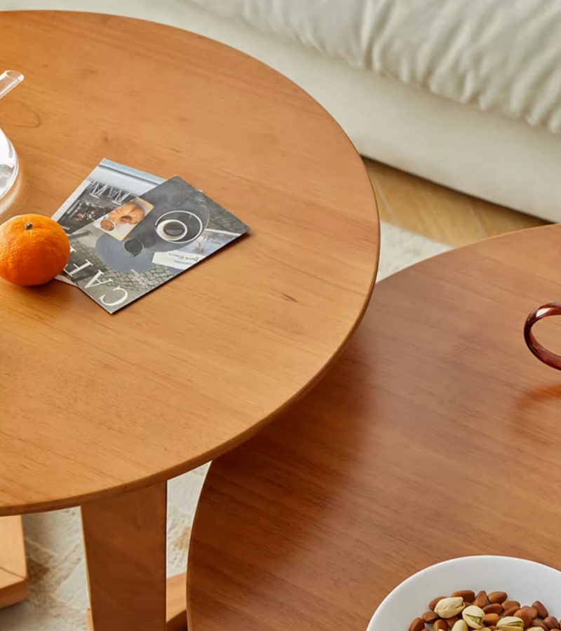 Bàn cà phê tròn decor phòng khách SM4635 | Flexdecor VN | 11