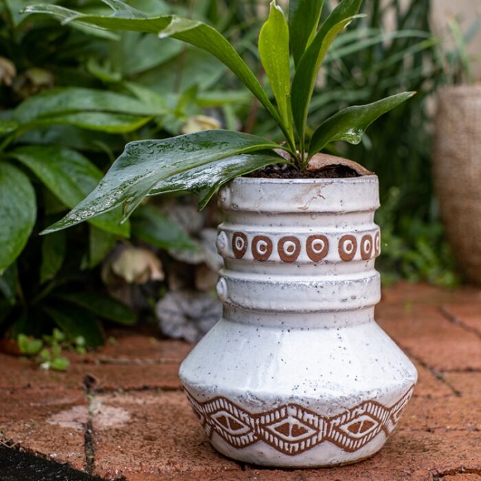 Bình gốm decor hoa văn nghệ thuật TC6308 | Flexdecor VN | 1