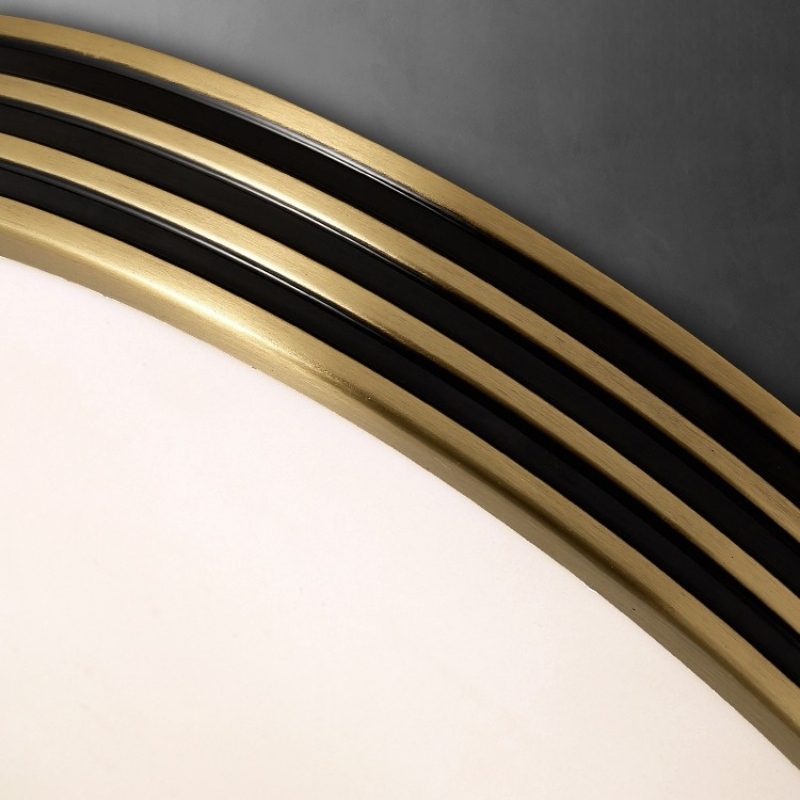 Đèn ốp trần tròn viền vàng bằng đồng QG6048 | Flexdecor VN | 5