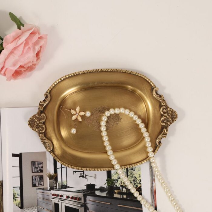 Khay decor phòng khách bằng đồng SZD3093 | Flexdecor VN | 1