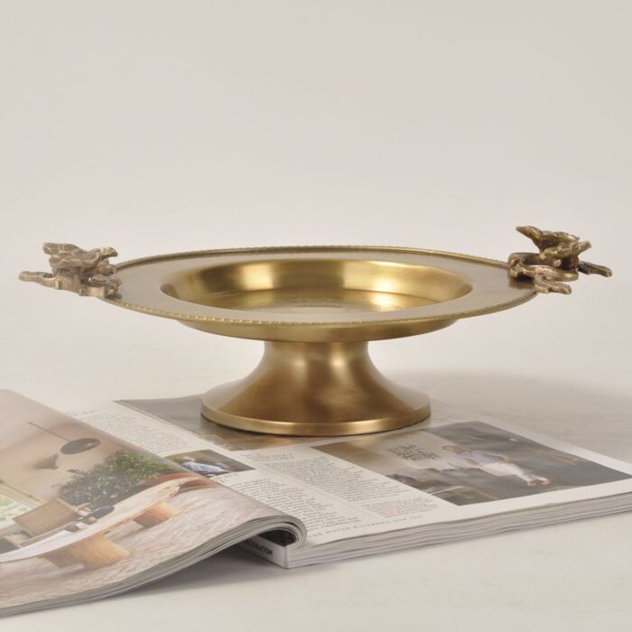 Khay đồng decor hoa mận sang trọng SZD6907 | Flexdecor VN | 1