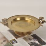 Khay đồng decor hoa mận sang trọng SZD6907