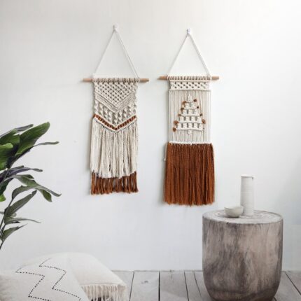 Mành tua rua Macrame decor treo tường Z293