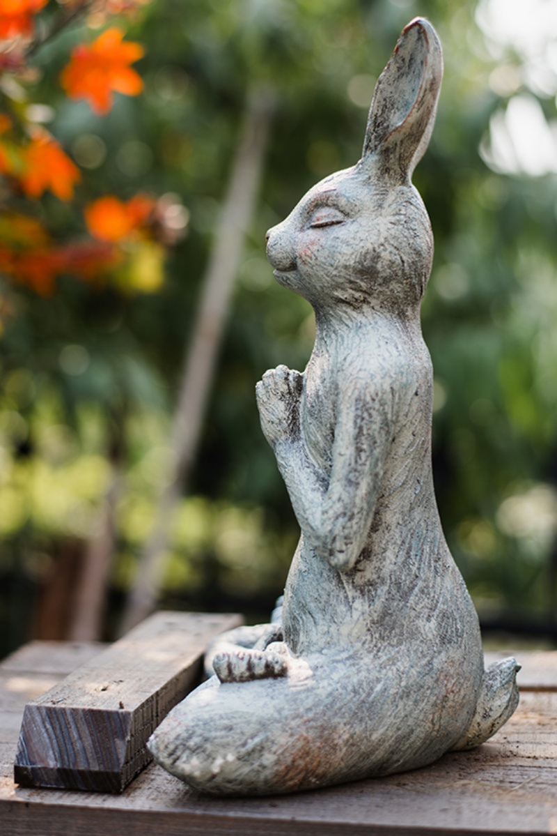Tượng thỏ trang trí tập yoga BJ2632 | Flexdecor VN | 13