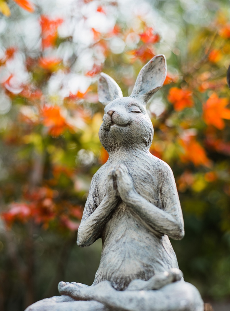 Tượng thỏ trang trí tập yoga BJ2632 | Flexdecor VN | 9