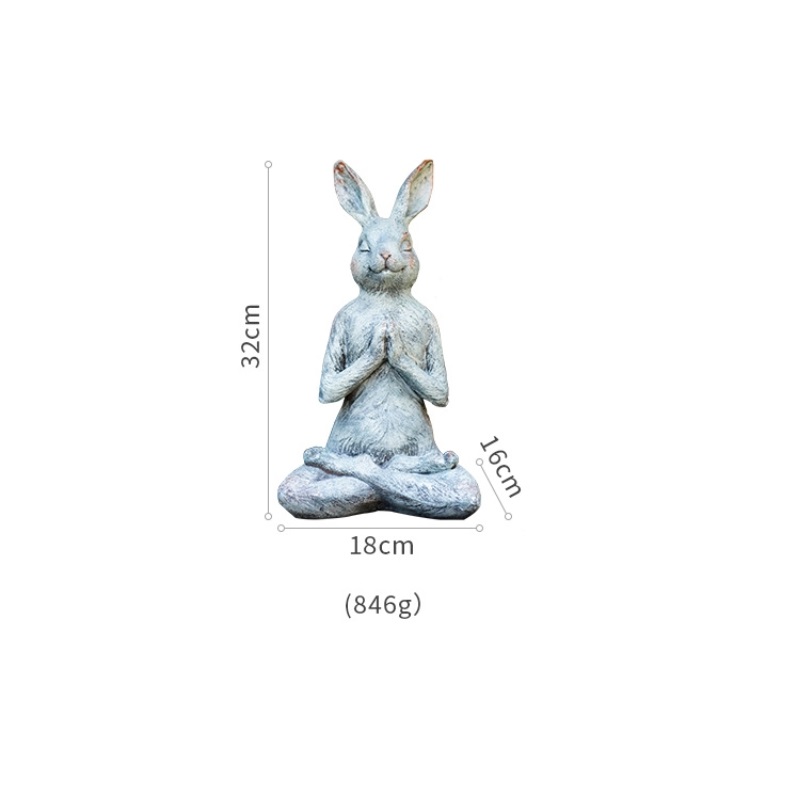 Tượng thỏ trang trí tập yoga BJ2632 | Flexdecor VN | 17