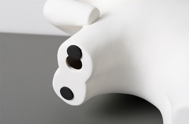 Tượng voi gốm sứ decor màu trắng WG28 | Flexdecor VN | 11