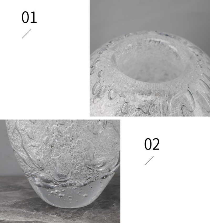 Bình hoa thủy tinh bong bóng sang trọng C6612 | Flexdecor VN | 11