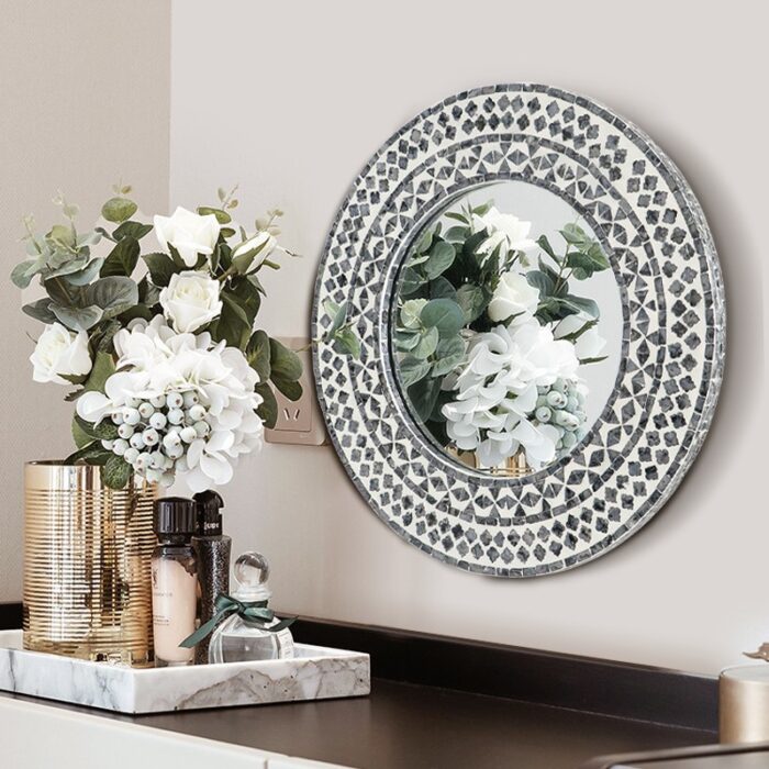Gương treo tường khảm trai decor phòng ngủ JG9740