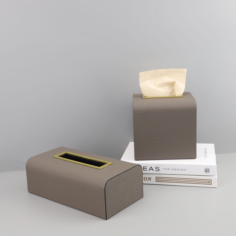 Hộp đựng giấy ăn decor bằng da sang trọng C7715 | Flexdecor VN | 1