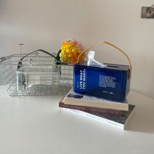 Hộp đựng khăn giấy decor trong suốt NBS376