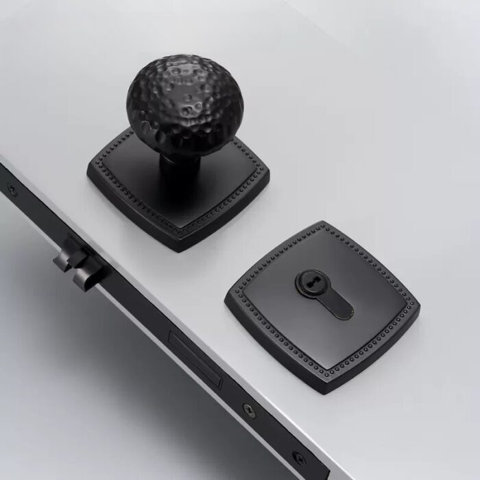 Khóa tay nắm tròn hiện đại bằng đồng A326 | Flexdecor VN | 1