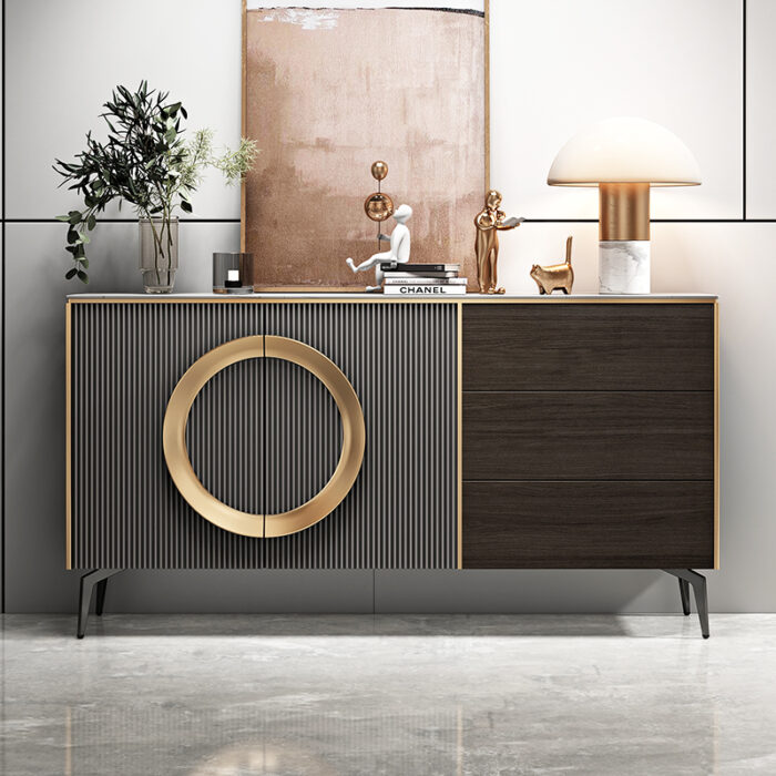Tủ console decor phòng khách nghệ thuật XHF692