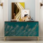 Tủ kệ console 3 cánh decor phòng khách GD2031
