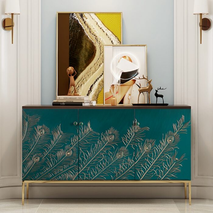 Tủ kệ console 3 cánh decor phòng khách GD2031
