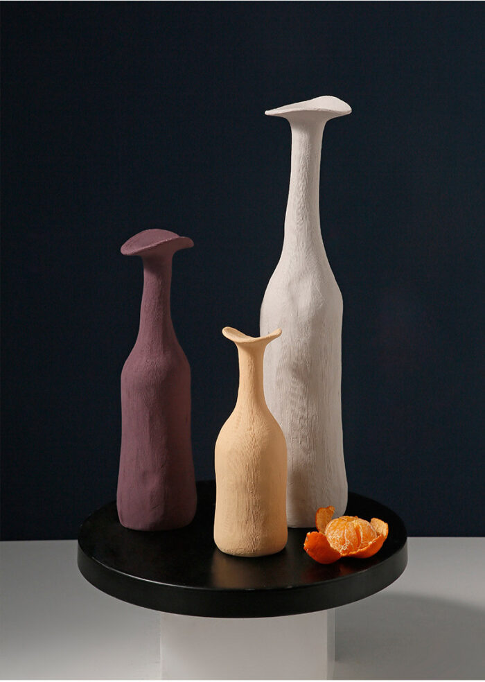 Bình hoa gốm sứ màu Morandi nghệ thuật MW7386 | Flexdecor VN | 4