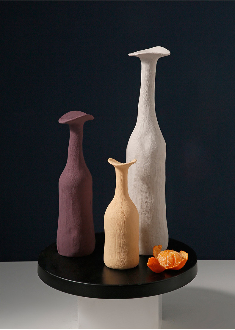 Bình hoa gốm sứ màu Morandi nghệ thuật MW7386 | Flexdecor VN | 9
