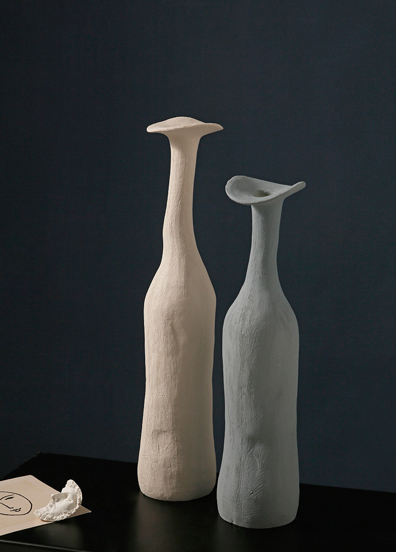 Bình hoa gốm sứ màu Morandi nghệ thuật MW7386 | Flexdecor VN | 13