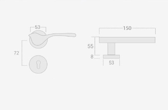 Khóa cửa tay gạt hợp kim hình chú chim nhỏ SD5815 | Flexdecor VN | 5