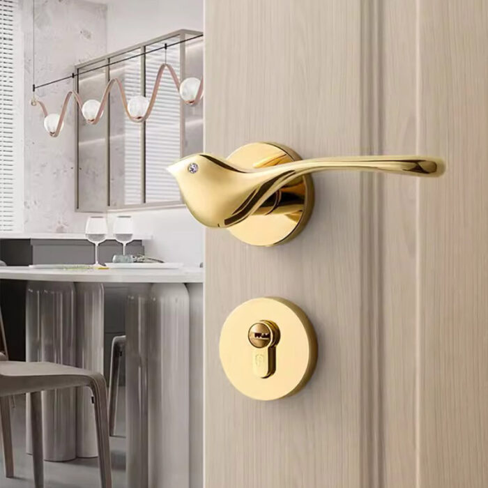 Khóa cửa tay gạt hợp kim hình chú chim nhỏ SD5815 | Flexdecor VN | 3