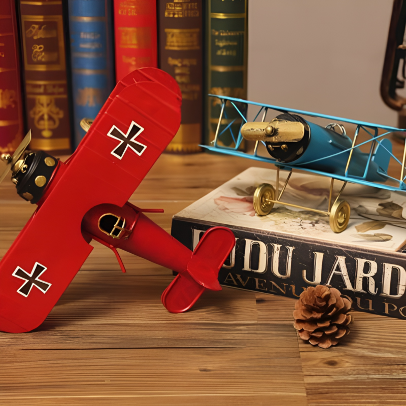 Mô hình decor máy bay cổ bằng sắt nghệ thuật BH7111 | Flexdecor VN | 5