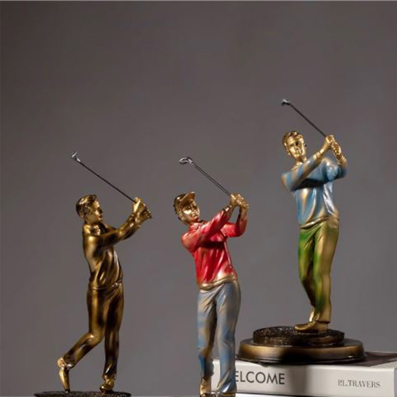Tượng decor nhân vật đánh Golf phong cách Châu Âu SR5602 | Flexdecor VN | 1