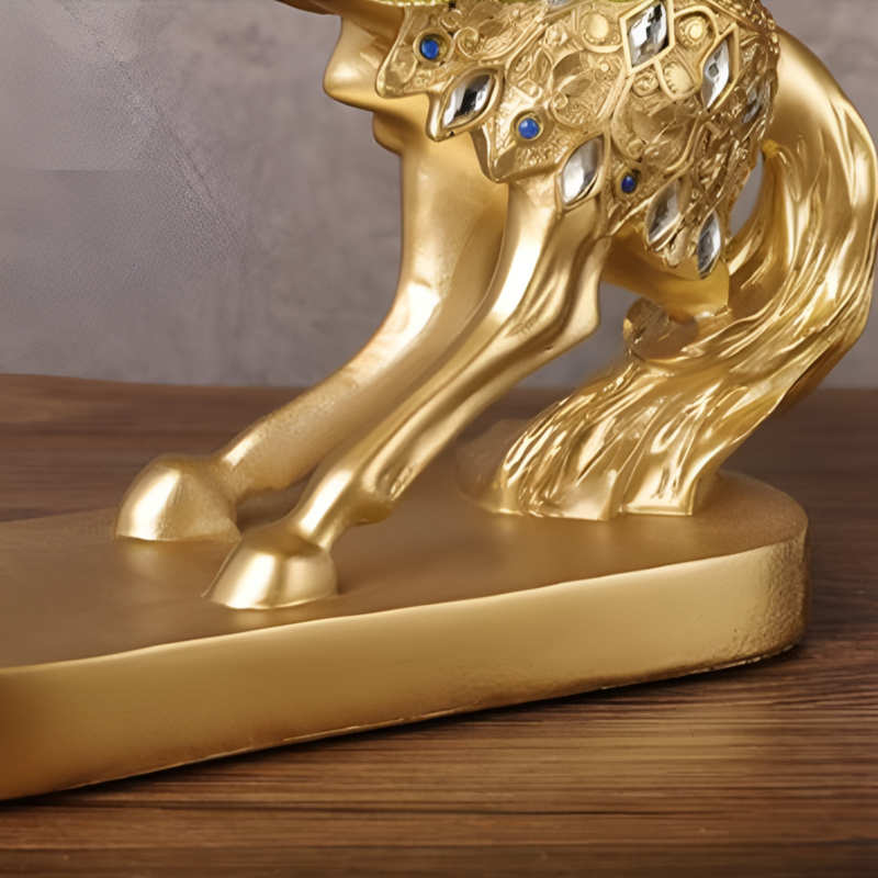 Tượng trang trí ngựa vàng may mắn YY6867 | Flexdecor VN | 5