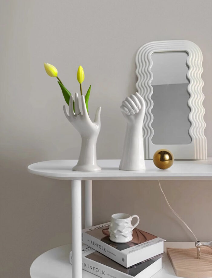 Bình hoa gốm sứ hình bàn tay decor phòng khách TC6544 | Flexdecor VN | 4