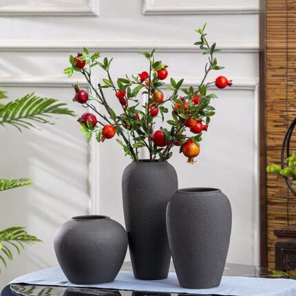 Bình hoa gốm sứ kiểu tối giản decor phòng khách XY6284