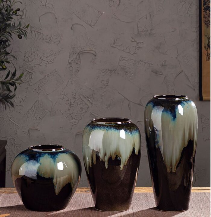 Bình hoa gốm sứ phong cách Gradient Retro XY6274 | Flexdecor VN | 3