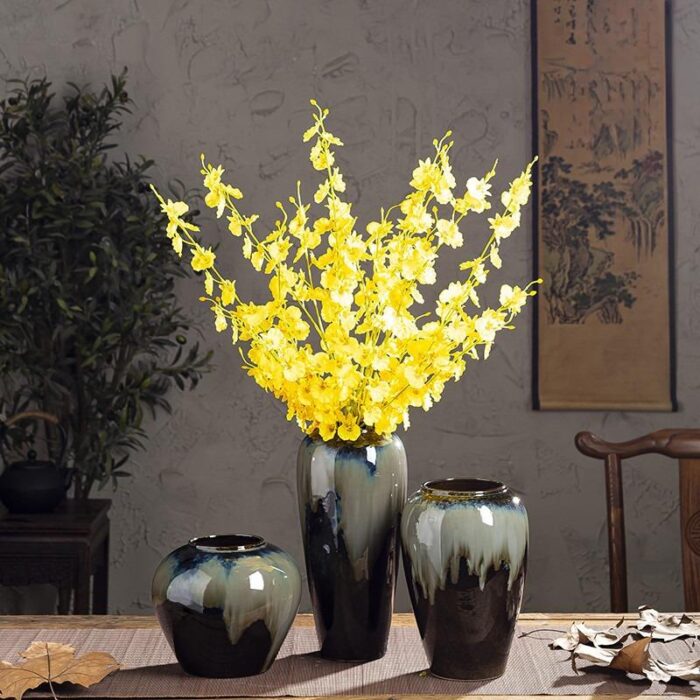 Bình hoa gốm sứ phong cách Gradient Retro XY6274 | Flexdecor VN | 2