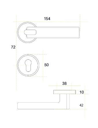 Khóa cửa tay gạt hợp kim khảm pha lê sang trọng SD7440 | Flexdecor VN | 13