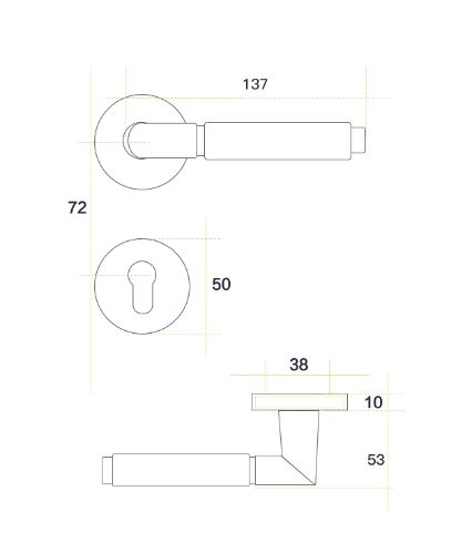 Khóa cửa tay gạt hợp kim phong cách Retro SD7358 | Flexdecor VN | 15