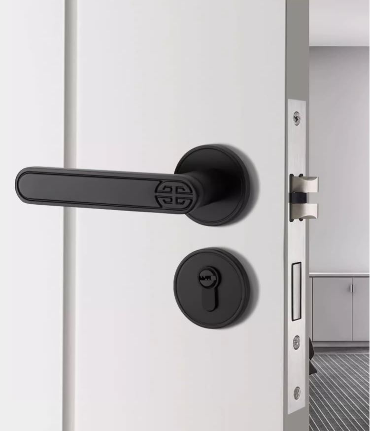 Khóa cửa tay gạt hợp kim tối giản decor cửa gỗ BJ7285 | Flexdecor VN | 1
