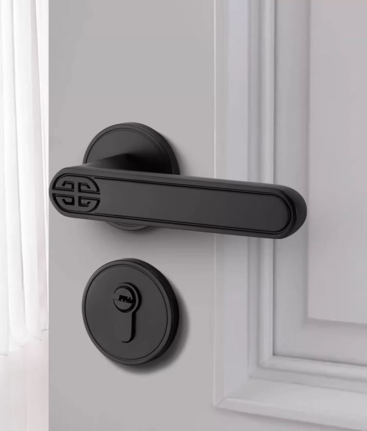 Khóa cửa tay gạt hợp kim tối giản decor cửa gỗ BJ7285 | Flexdecor VN | 3