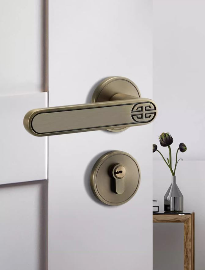 Khóa cửa tay gạt hợp kim tối giản decor cửa gỗ BJ7285 | Flexdecor VN | 7
