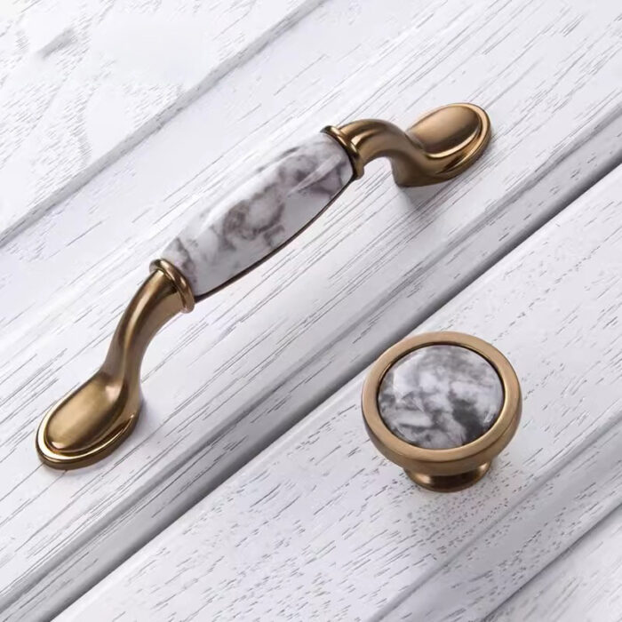 Tay nắm hợp kim kết hợp gốm sứ sang trọng MDB5707 | Flexdecor VN | 2