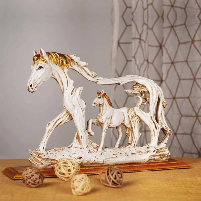 Tượng decor phong thủy ngựa phi nước đại DY6912 | Flexdecor VN | 1