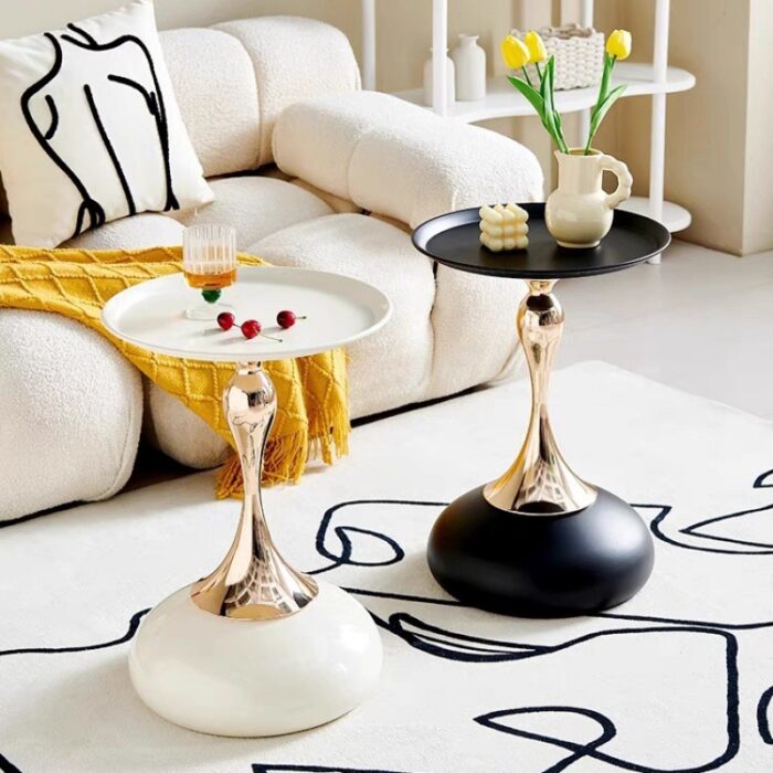 Bàn đặt cạnh sofa chân đế bầu mạ vàng sang trọng MSF7520 | Flexdecor VN | 1