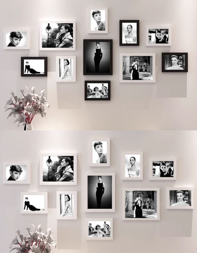 Bộ tranh trang trí phòng khách Audrey Hepburn / Marilyn Monroe QY5630 | Flexdecor VN | 7