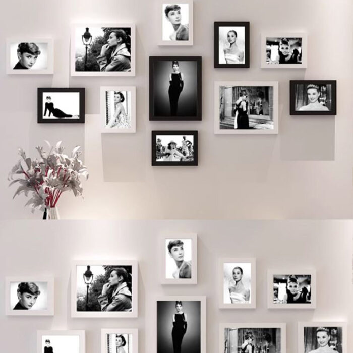 Bộ tranh trang trí phòng khách Audrey Hepburn / Marilyn Monroe QY5630 | Flexdecor VN | 1